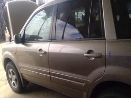 2007 HONDA PILOT, TAN, EX-L MODEL, 3.5L, AT, 2WD.   A26296
